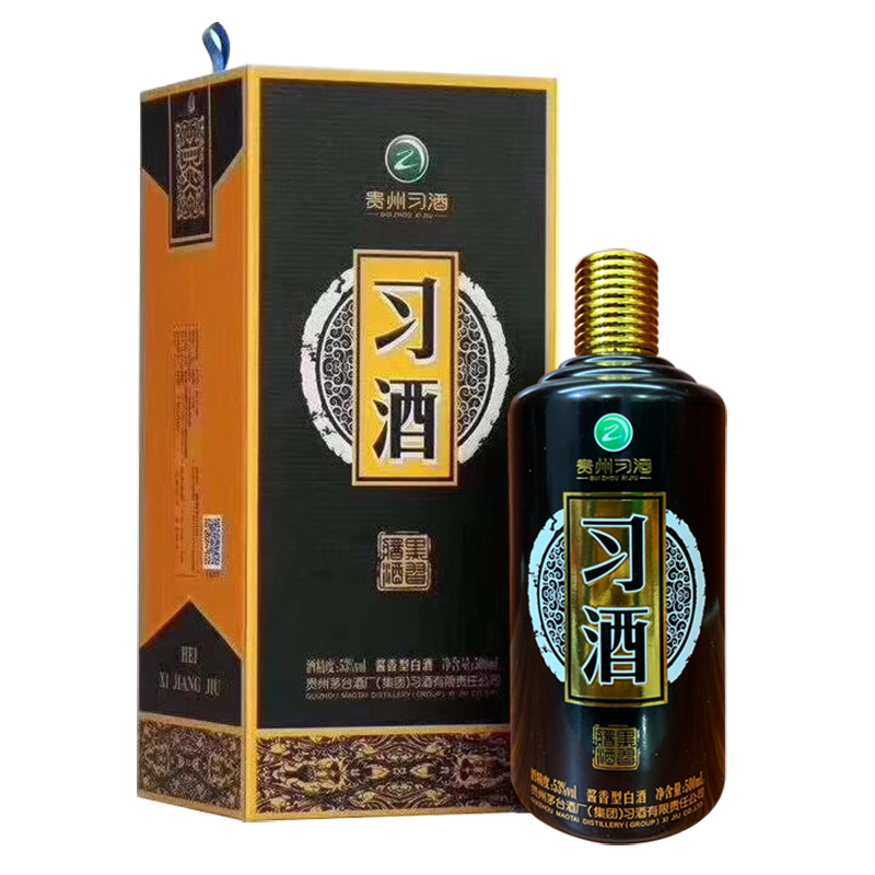 融汇老酒 53度习酒 黑金酱香型500ml(6瓶装)2019年