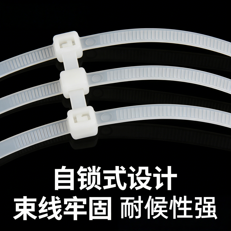 古睿德 4.8*500 (250根装)白色 绑扎带 标牌扎带高清大图