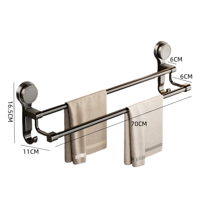 攸形 双杆毛巾架70cm个高清大图