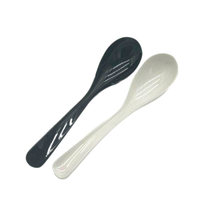 先互丁 密胺仿瓷小汤勺 长17*头宽4cm 个高清大图