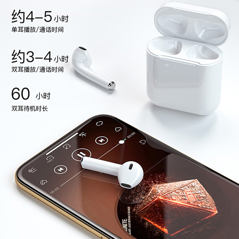 风悦 AirPlus蓝牙耳机无线迷你超小运动Pods入耳式双耳iPone7/8/XR苹果Air华为vivo无线充带弹窗高清大图