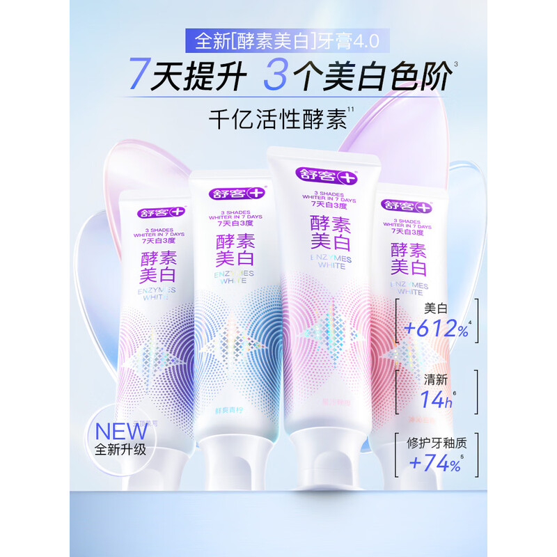 舒客 维C养护牙膏(专效护龈维他命)120g*3