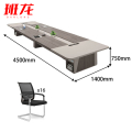 班龙办公洽谈桌4.5米+16把椅子套