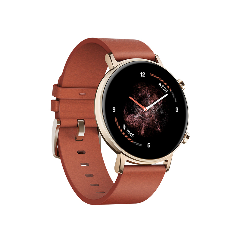 HUAWEI WATCH GT 2 时尚款 栗木红(42mm)华为智能手表 麒麟A1芯片 强劲续航 百种运动模式