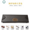 整块乌金石排水茶盘家用家用石材功夫台黑金石头茶海茶具托盘 封后 圆形窗格石茶盘(80*40*3cm)