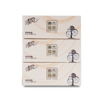 清风抽纸原木纯品3盒*12提整箱