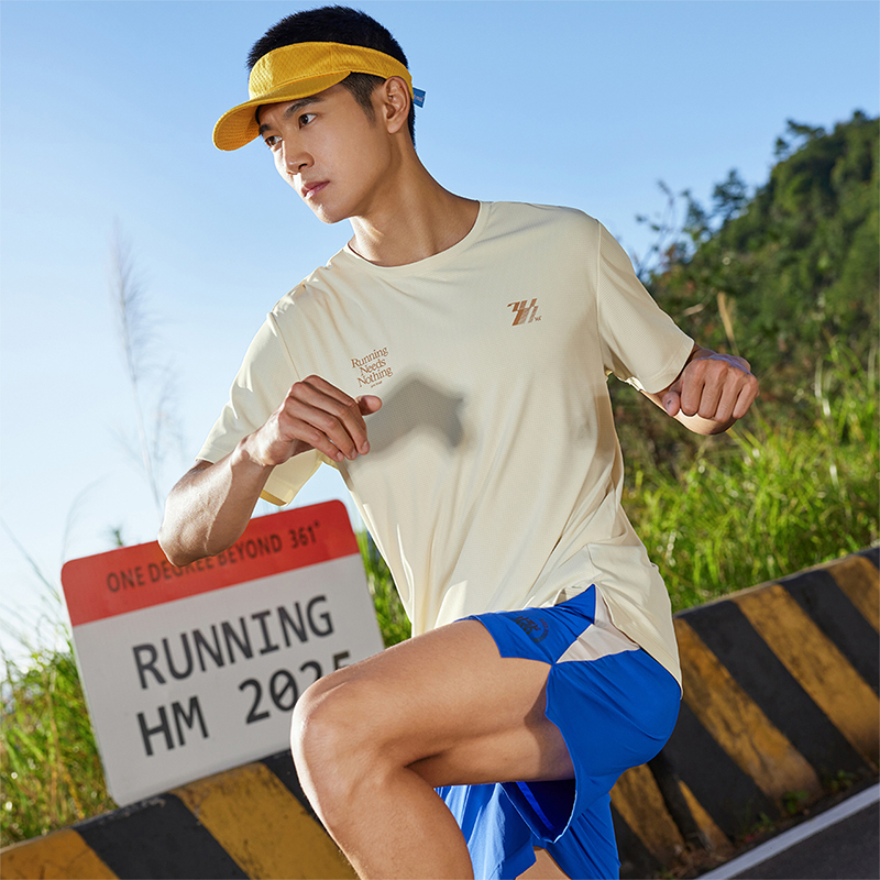 361°运动T恤男夏季新款户外健身运动速干衣男士马拉松跑步服高清大图