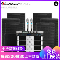 LROSS KP612专业大型舞台音响套装 演出大功率KTV婚庆会议远程全频落地无源音箱全套设备