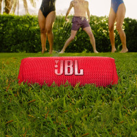 JBL FLIP6 音乐万花筒六代 便携式蓝牙音箱 低音炮 防水防尘设计 多台串联 赛道扬声器 独立高音单元红
