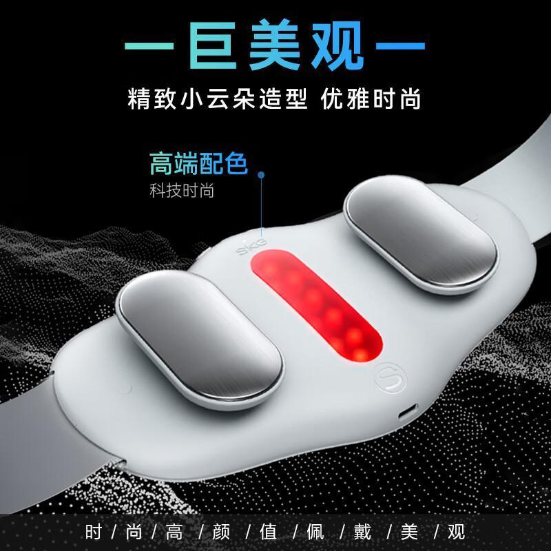 SKG腰部按摩仪腰部按摩器腰腹暖宫按摩腰带腰肌按摩护腰带热敷实用K3时尚款(2区电极片双脉冲聚能红光)高清大图