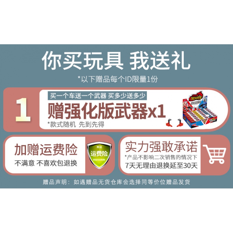 正版庄臣反斗战车玩具儿童男孩翻斗汽车炫斗对战站车帝王龙爆暴龙 重甲象[车+拉条+4武器]送加强版武器高清大图