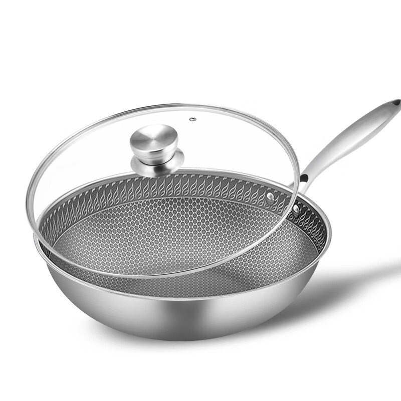 浮士德 蜂巢王炒锅 优质不锈钢炒锅32cm FA-038