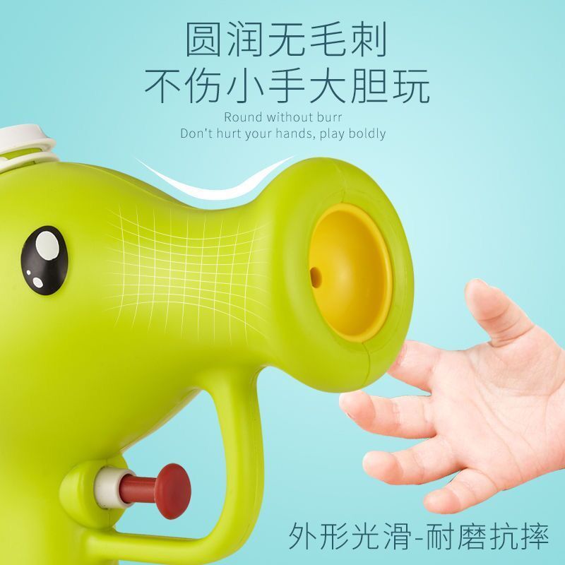 汇聪儿童玩具 卡通萌趣水枪 植物大战僵尸系列豌豆射手水枪(3色随机发 单个无包装)