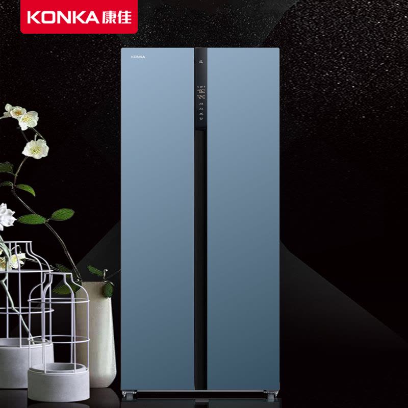 康佳(KONKA)康佳冰箱BCD-457WD5EBLP 智慧调温 健康鲜活 浅蓝色图片