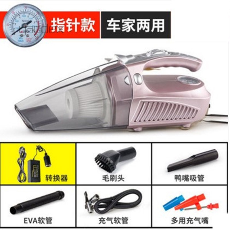 适用于车载吸尘器充气汽车打气泵强力车内车用迷你大功率家用干湿两用6