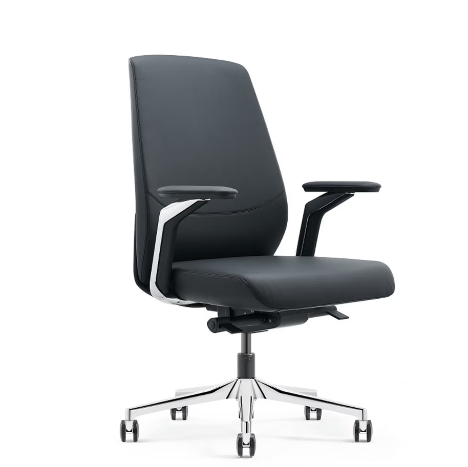 GUDONE办公椅升降旋转按摩椅高背大尺寸旋转舒适办公椅高清大图