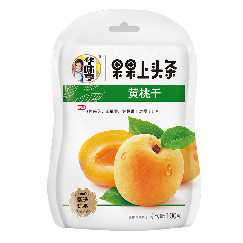华味亨黄桃干100g 桃肉桃干果肉果干蜜饯休闲食品