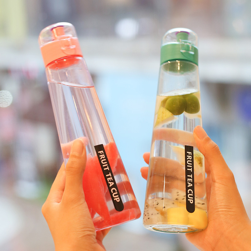 创意杯子女学生韩版塑料水杯便携清新可爱少女心随手杯