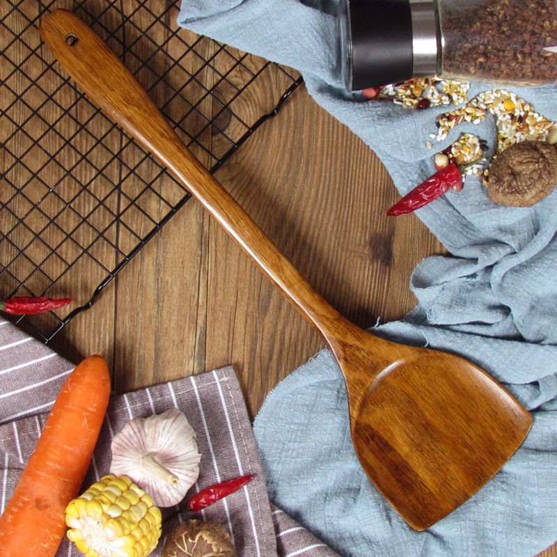 木铲子不粘锅专用长柄防烫厨房炒菜木质厨具耐高温平底家用木锅铲