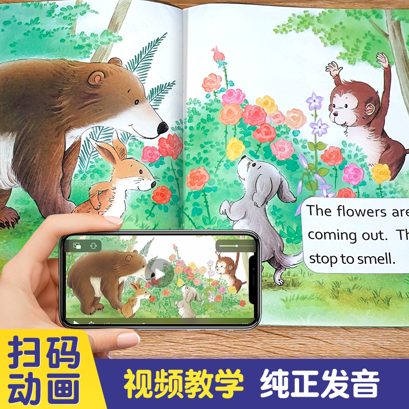 [正版]视频教学英语绘本三年级全套10册小学三年级上下册英语课外阅读书绘本老师 三年级英语课外书必读小学英语读物分级3-高清大图