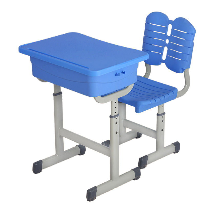 锦北 学校高中小学生课桌椅ABS加厚教室课桌椅培训补习椅子 款式十二高清大图