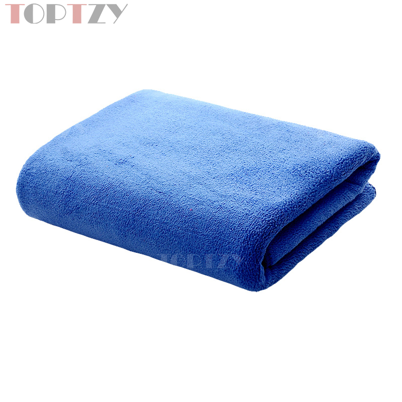 toptzy TZ5071507 洗车毛巾清洁抹布 300*700 蓝色 5个装