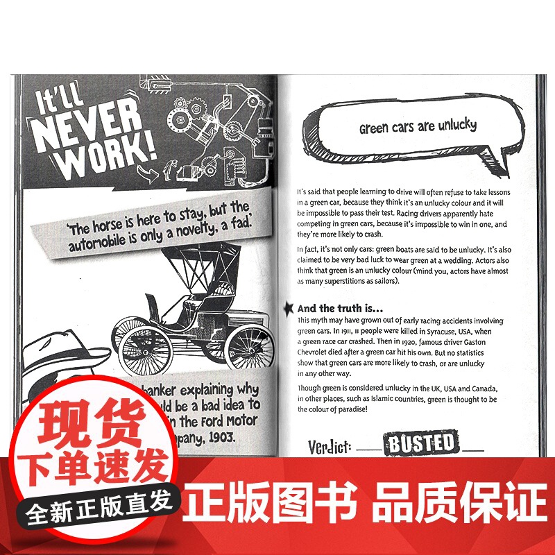 英文原版 Truth or Busted 15 Copy Slipcase 事实VS虚构 15册套装 英语章节桥梁书高清大图