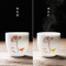 人人发 手绘变色茶杯陶瓷创意品茗杯粉彩功夫茶具小茶杯白瓷大号主人单杯 梅 变色单杯 梅