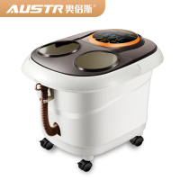 奥倍斯AUSTR828BS足浴盆全自动遥控洗脚盆电动太极滚珠红光照射冲浪按摩加热泡脚深桶足疗机器家用恒温