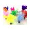 一套3个KID’S HOME TOYS 23411彩色火鸡毛毽子健身玩具儿童户外毽球小学生运动比赛键子