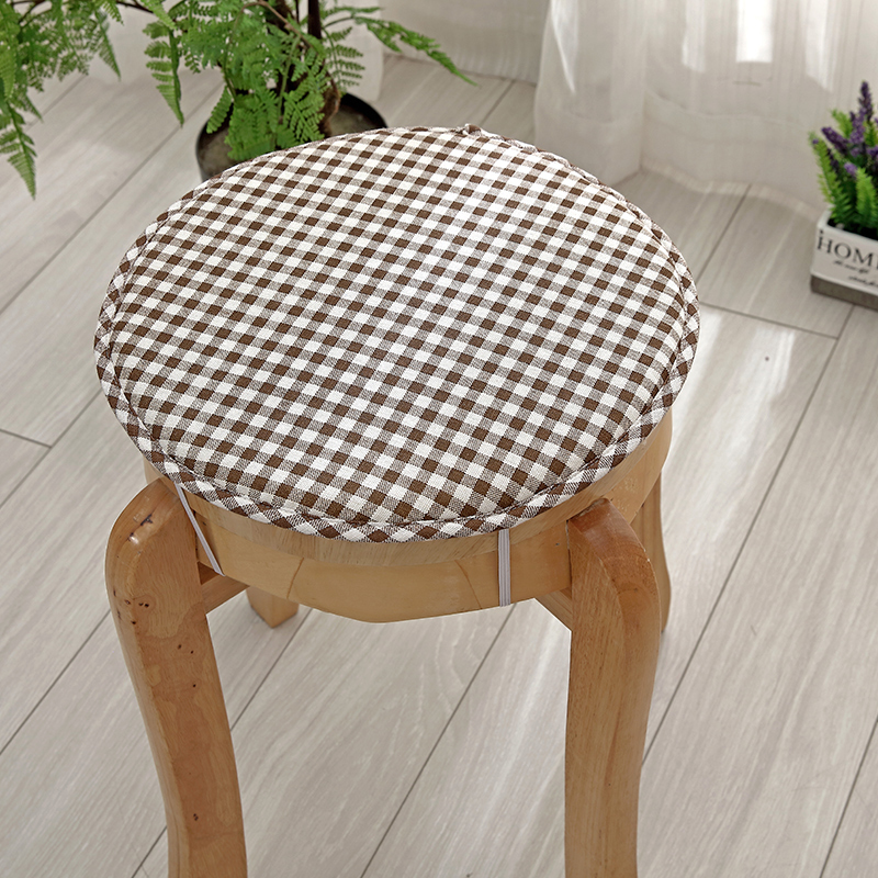 皇豹圆凳垫套罩餐椅垫坐椅垫屁股垫子凳套圆形凳子套四季通用简约久坐