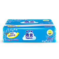 洁云 平板纸 方包卫生纸 加韧300张9包组合装 厕所用纸手纸 抽纸
