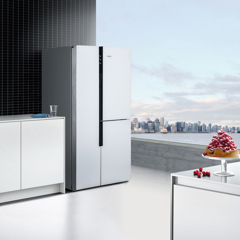 西门子 KA96FS70TI 玻璃面板 温湿双控 零度Plus控温 对开三门569升冷藏展示柜高清大图