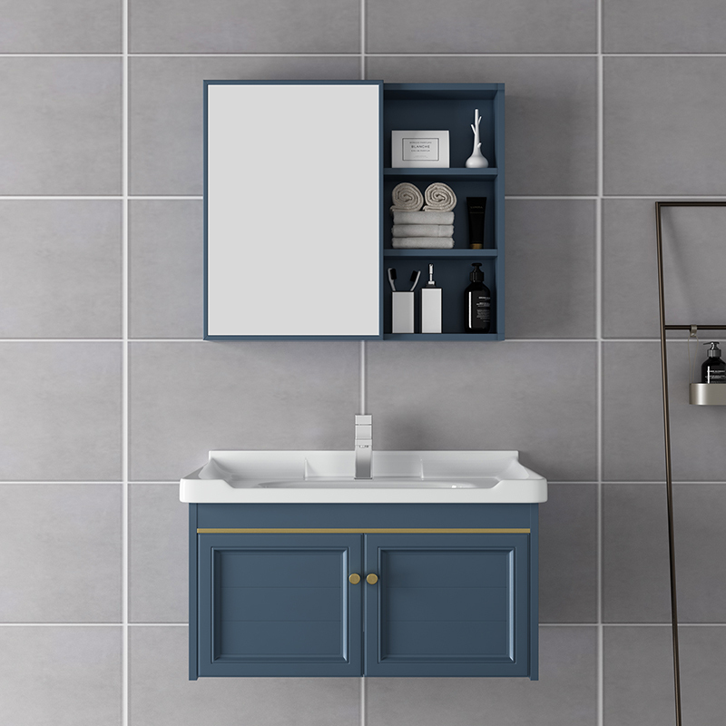 新款太空铝浴室柜ciaa卫生间洗手柜组合现代简约洗脸盆酒盆洗漱台视频