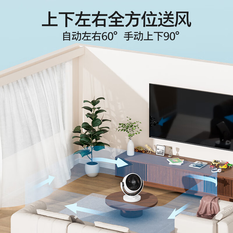 飞利浦(PHILIPS)电风扇家用空气循环扇办公桌面台式节能大风量电扇客厅宿舍台扇换气扇四季落地扇ACR2122DA高清大图