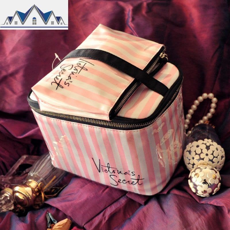 化妆包女2019新款大容量网红收纳包便携小号洗漱包防水简约 三维工匠图片