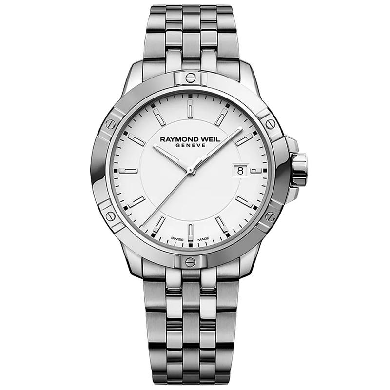 Raymond weil/雷蒙威男士石英腕表mm白盘日历防水米商务休闲运动高清大图