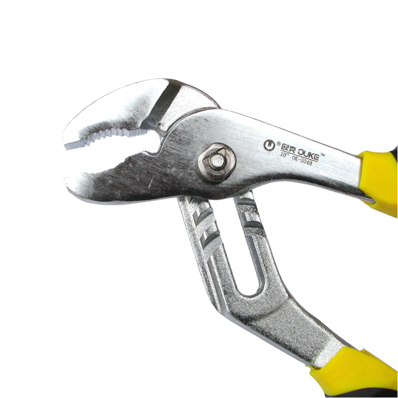 欧克(Ouke)镀铬水泵钳大开口管钳活口水管钳水暖水管钳子10英寸OK-3049\把高清大图