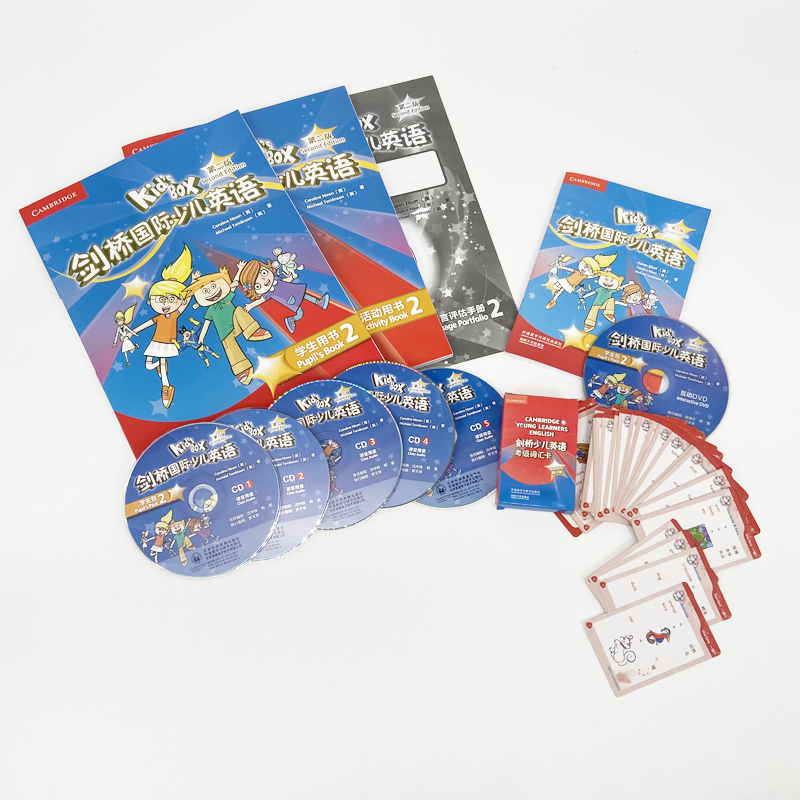 [正版]外研社Kid’s Box剑桥国际少儿英语(第二版)(学生包)(2)(点读)小学一二年级高清大图