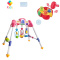 婴儿健身架多功能早教新生儿3-6-12个月宝宝益智音乐玩具女孩真智力 婴儿健身架女款+6938敲击果虫