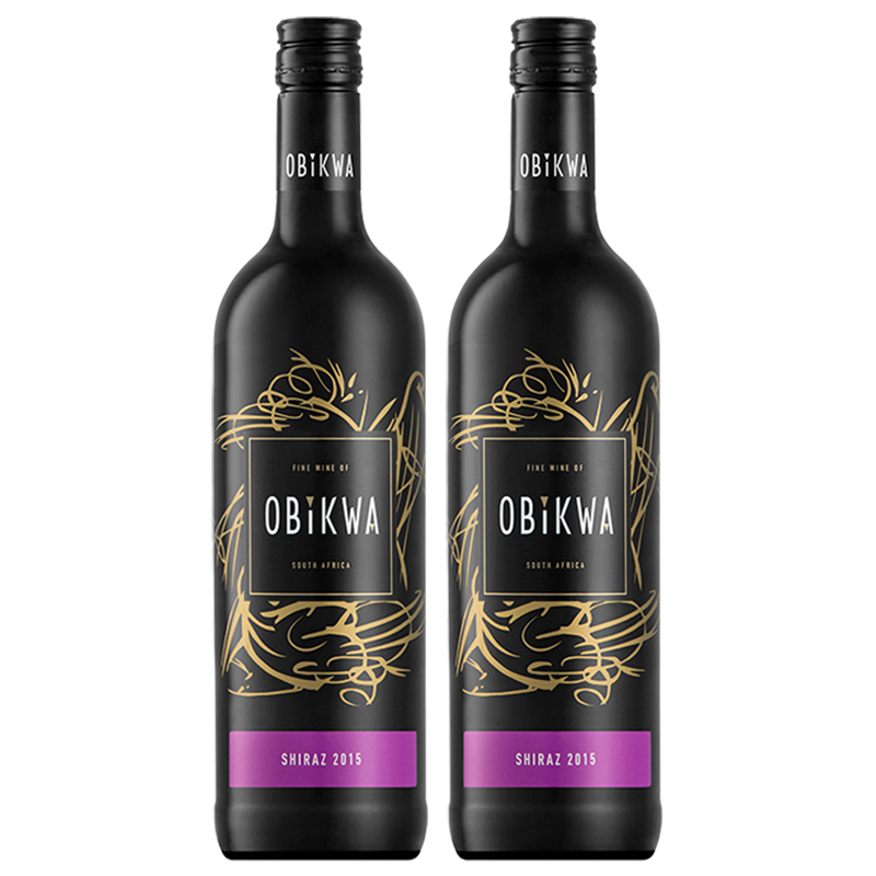 南非原瓶进口葡萄酒 奥卡瓦希拉红酒 干红葡萄酒 Obikwa 双支装750ml*2