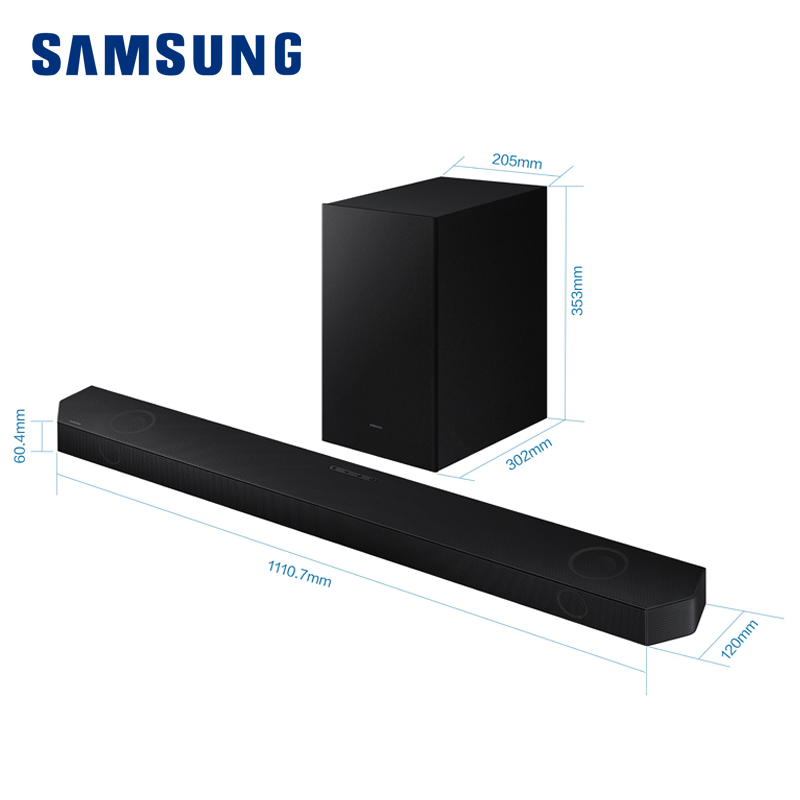 三星SAMSUNG HW-Q700B/XZ 杜比全景声DTS:X 声束Pro天空音 家庭影院回音壁 蓝牙音响电视投影音箱高清大图