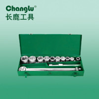 长鹿 14件 19mm系列铁盒重型套筒组套