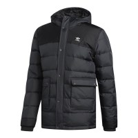 阿迪达斯(adidas) 三叶草男装冬季新款连帽保暖运动羽绒服外套DH3876