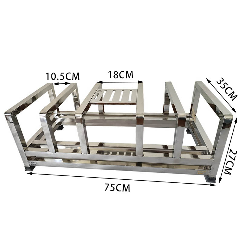 金迪乐刀具砧板收纳架不锈钢菜刀架高清大图