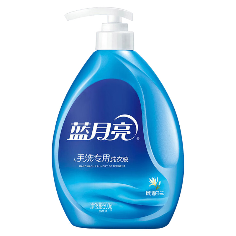 蓝月亮洗衣液500g深层去污瓶装白兰香型10000468(包装随机)