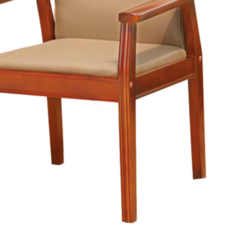 合祥源 实木会议椅真皮椅 635*530*1000mm QX-BGY49 单位:张高清大图