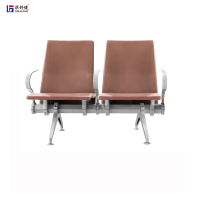 澳舒健PU候诊椅聚氨酯排椅自结皮等候椅机场椅排椅等待椅连联椅SJ9062 二人位