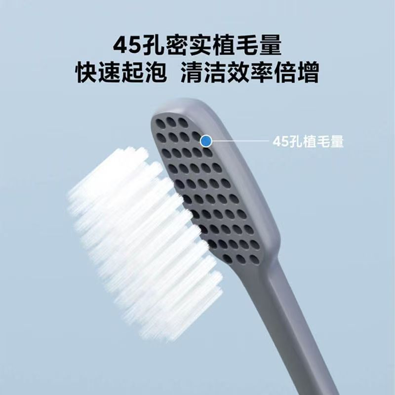 小米日常元素抗菌小方刷软毛牙刷成人款超细纳米独立包装敏感牙龈高清大图