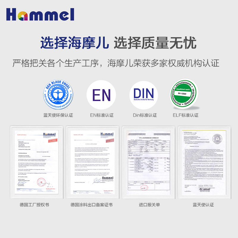 海摩儿(hammel) 自然亚光内墙乳胶漆面漆 水性涂料 白色亚光 12.5L 德国原装进口